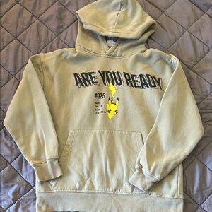 Zara Cream/ Green Pikachu Hoodie
